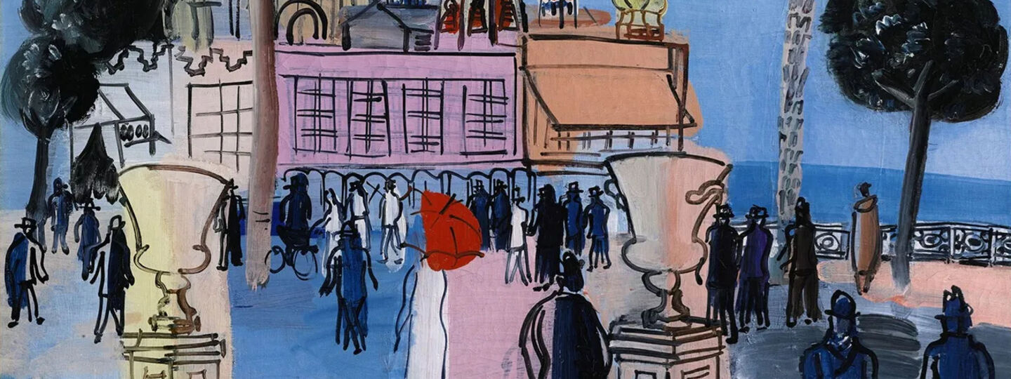 The pier, promenade in Nice, the carriage, the casino, Nice, by Raoul Dufy