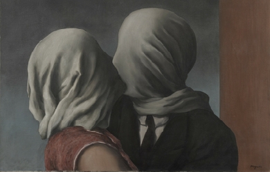 The Lovers, by René Magritte