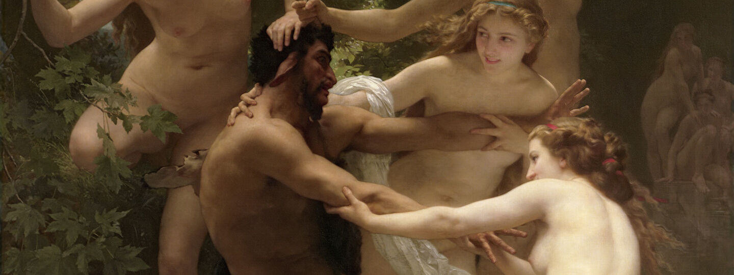 Nymphs and Satyr, by William-Adolphe Bouguereau