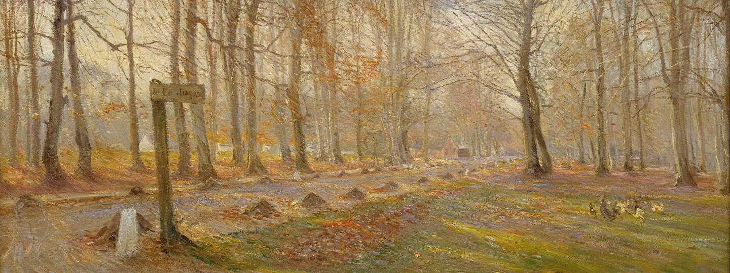 Late Autumn Day in the Jægersborg Deer Park, North of Copenhagen, by Theodor Philipsen