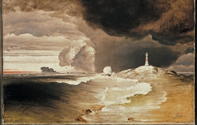 Lighthouse on the Norwegian Coast, by Peder Balke