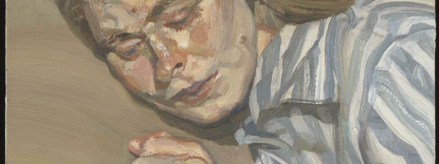 Girl in a Striped Nightshirt, by Lucian Freud