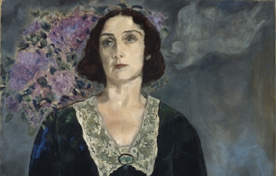 Bella in Green, by Marc Chagall