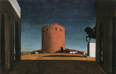 The Red Tower, by Giorgio de Chirico