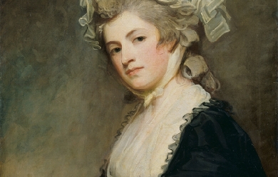 Mrs Mary Robinson, by George Romney