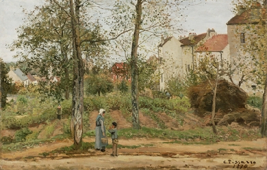 Landscape at Louveciennes (Autumn), by Camille Pissarro