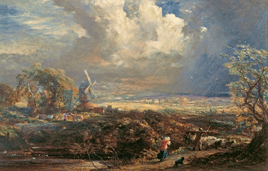 Summer Storm near Pulborough, Sussex, by Samuel Palmer