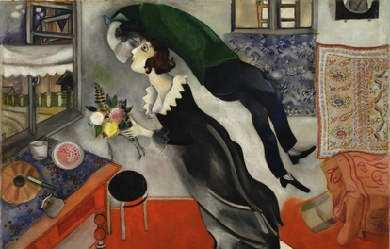 Birthday, by Marc Chagall