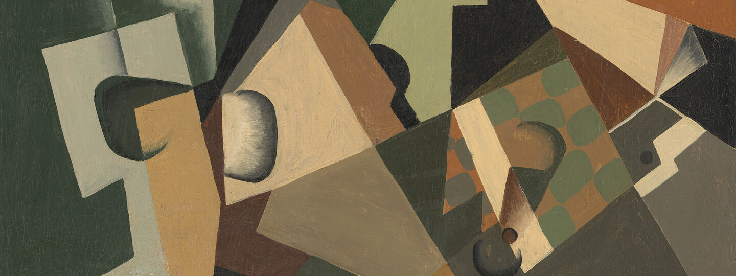 Glass and Checkerboard, by Juan Gris